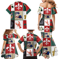 Louisiana Famous Things Christmas Family Matching Mermaid Dress and Hawaiian Shirt Xmas Holiday Patterns - Wonder Print Shop