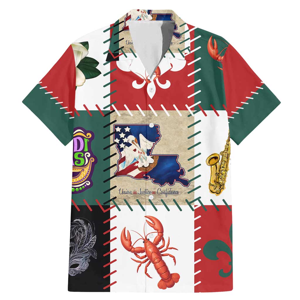 Louisiana Famous Things Christmas Family Matching Mermaid Dress and Hawaiian Shirt Xmas Holiday Patterns - Wonder Print Shop