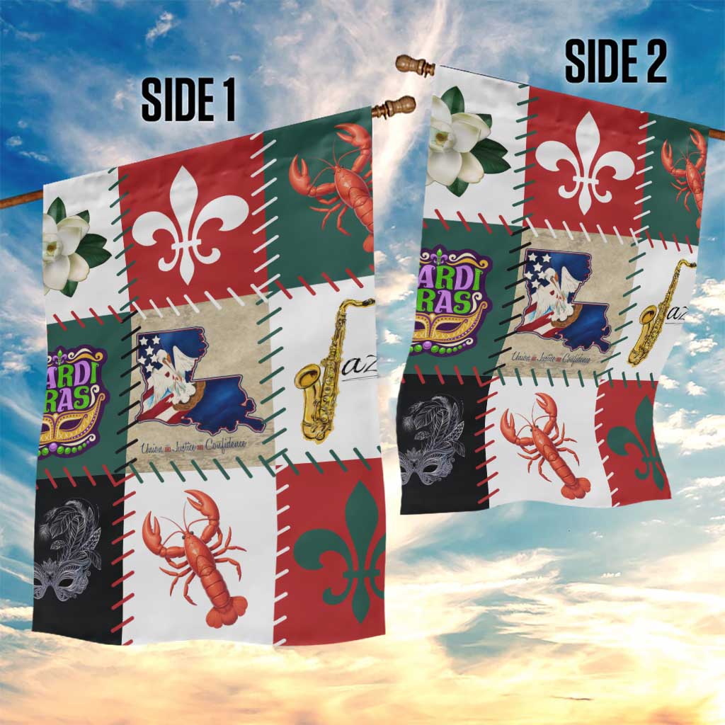 Louisiana Famous Things Christmas Garden Flag Xmas Holiday Patterns - Wonder Print Shop