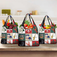 Louisiana Famous Things Christmas Grocery Bag Xmas Holiday Patterns - Wonder Print Shop