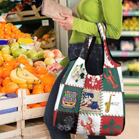 Louisiana Famous Things Christmas Grocery Bag Xmas Holiday Patterns - Wonder Print Shop