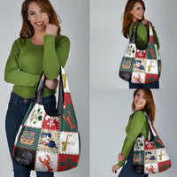 Louisiana Famous Things Christmas Grocery Bag Xmas Holiday Patterns - Wonder Print Shop