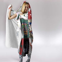 Louisiana Famous Things Christmas Hooded Blanket Xmas Holiday Patterns - Wonder Print Shop