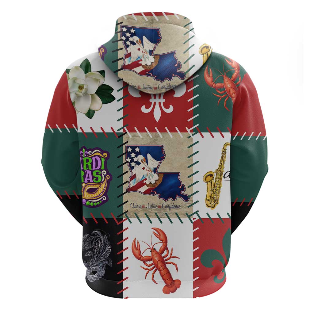 Louisiana Famous Things Christmas Hoodie Xmas Holiday Patterns - Wonder Print Shop