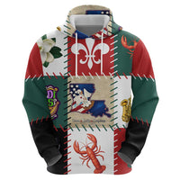 Louisiana Famous Things Christmas Hoodie Xmas Holiday Patterns - Wonder Print Shop