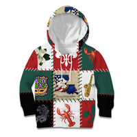 Louisiana Famous Things Christmas Kid Hoodie Xmas Holiday Patterns - Wonder Print Shop