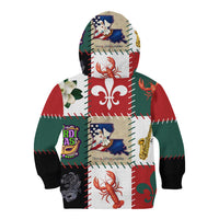 Louisiana Famous Things Christmas Kid Hoodie Xmas Holiday Patterns - Wonder Print Shop