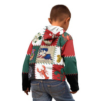 Louisiana Famous Things Christmas Kid Hoodie Xmas Holiday Patterns - Wonder Print Shop