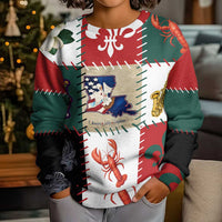 Louisiana Famous Things Christmas Kid Ugly Christmas Sweater Xmas Holiday Patterns - Wonder Print Shop