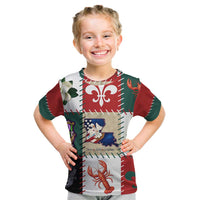 Louisiana Famous Things Christmas Kid T Shirt Xmas Holiday Patterns - Wonder Print Shop