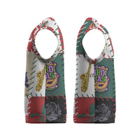 Louisiana Famous Things Christmas Knitted V-Neck Vest Xmas Holiday Patterns - Wonder Print Shop