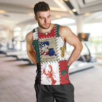 Louisiana Famous Things Christmas Men Tank Top Xmas Holiday Patterns - Wonder Print Shop