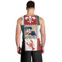 Louisiana Famous Things Christmas Men Tank Top Xmas Holiday Patterns - Wonder Print Shop