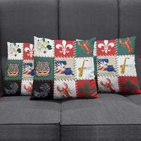 Louisiana Famous Things Christmas Pillow Cover Xmas Holiday Patterns - Wonder Print Shop