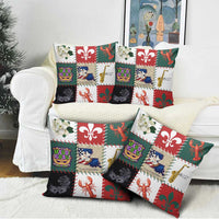 Louisiana Famous Things Christmas Pillow Cover Xmas Holiday Patterns - Wonder Print Shop