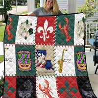 Louisiana Famous Things Christmas Quilt Xmas Holiday Patterns - Wonder Print Shop