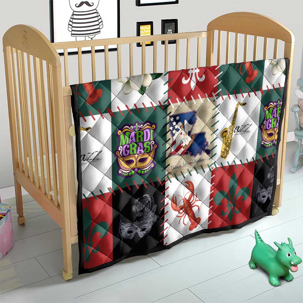 Louisiana Famous Things Christmas Quilt Xmas Holiday Patterns - Wonder Print Shop