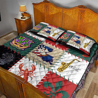 Louisiana Famous Things Christmas Quilt Bed Set Xmas Holiday Patterns - Wonder Print Shop