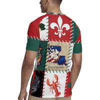 Louisiana Famous Things Christmas Rugby Jersey Xmas Holiday Patterns - Wonder Print Shop