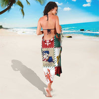 Louisiana Famous Things Christmas Sarong Xmas Holiday Patterns - Wonder Print Shop