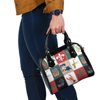 Louisiana Famous Things Christmas Shoulder Handbag Xmas Holiday Patterns - Wonder Print Shop