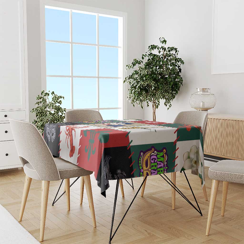 Louisiana Famous Things Christmas Tablecloth Xmas Holiday Patterns - Wonder Print Shop