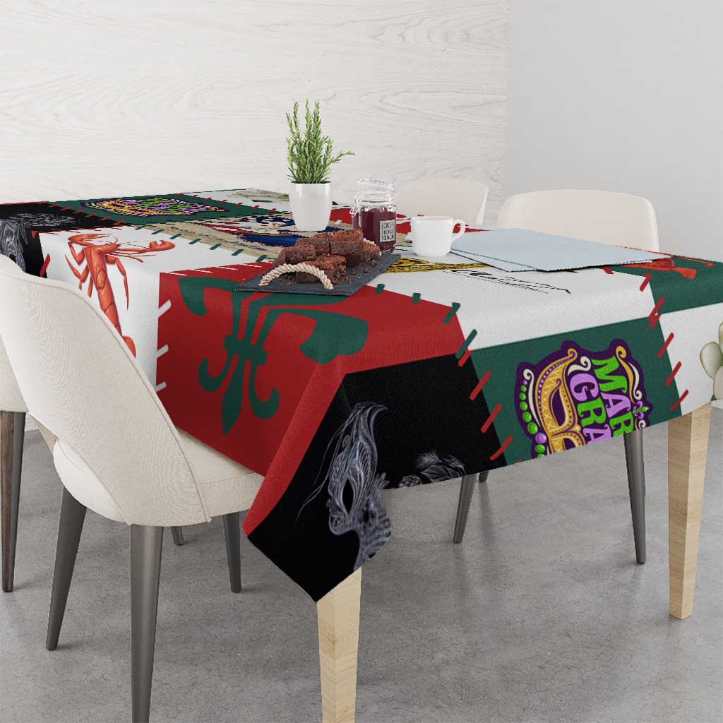 Louisiana Famous Things Christmas Tablecloth Xmas Holiday Patterns - Wonder Print Shop