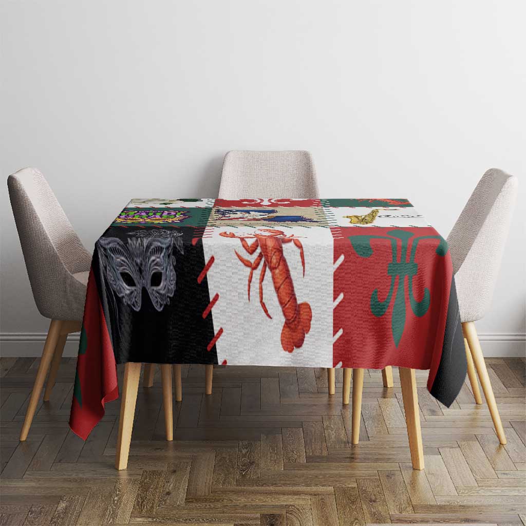 Louisiana Famous Things Christmas Tablecloth Xmas Holiday Patterns - Wonder Print Shop