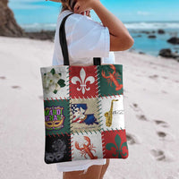Louisiana Famous Things Christmas Tote Bag Xmas Holiday Patterns - Wonder Print Shop