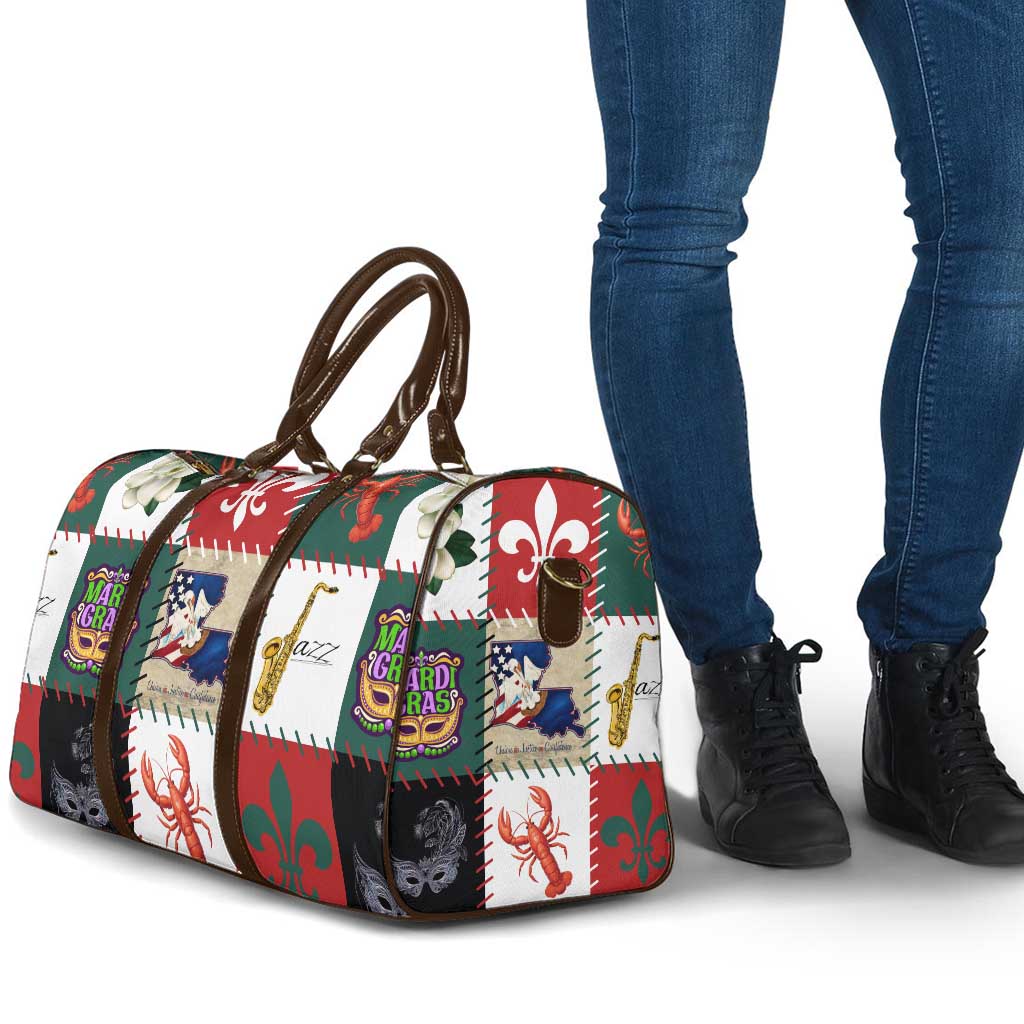 Louisiana Famous Things Christmas Travel Bag Xmas Holiday Patterns - Wonder Print Shop