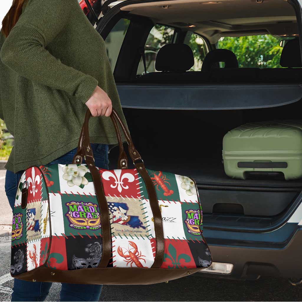 Louisiana Famous Things Christmas Travel Bag Xmas Holiday Patterns - Wonder Print Shop