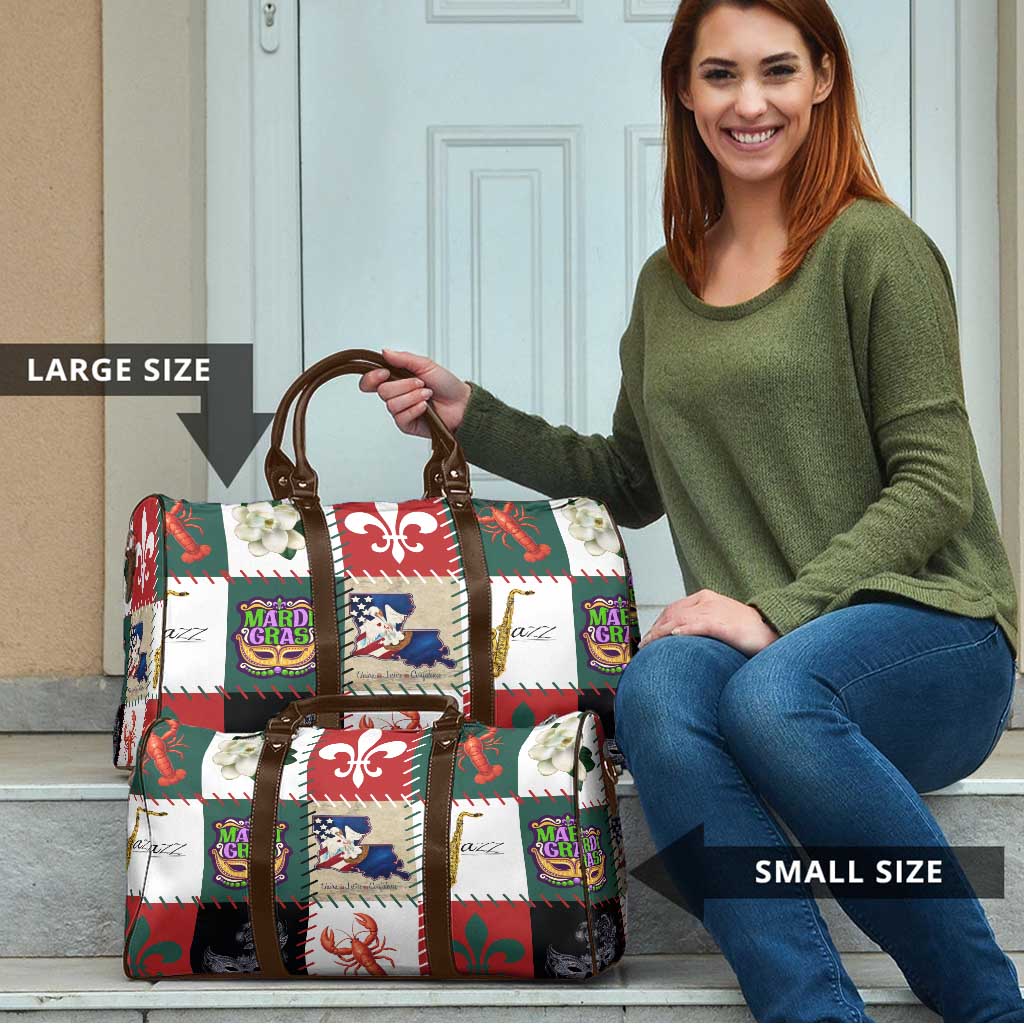 Louisiana Famous Things Christmas Travel Bag Xmas Holiday Patterns - Wonder Print Shop