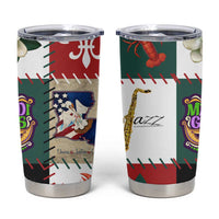 Louisiana Famous Things Christmas Tumbler Cup Xmas Holiday Patterns - Wonder Print Shop