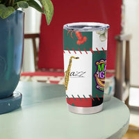 Louisiana Famous Things Christmas Tumbler Cup Xmas Holiday Patterns - Wonder Print Shop
