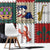 Louisiana Famous Things Christmas Window Curtain Xmas Holiday Patterns - Wonder Print Shop