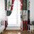 Louisiana Famous Things Christmas Window Curtain Xmas Holiday Patterns - Wonder Print Shop