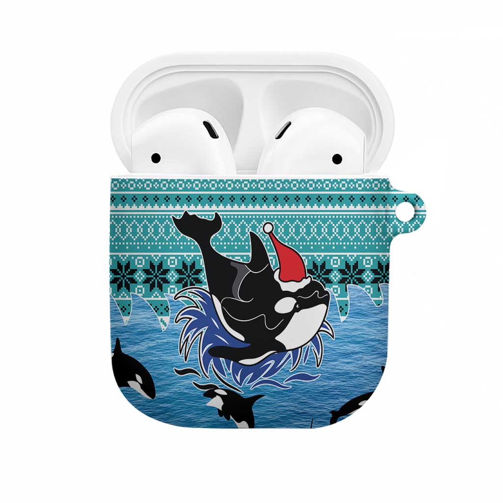 Love Oracle Whale Christmas AirPods Case Xmas Holiday Patterns - Wonder Print Shop