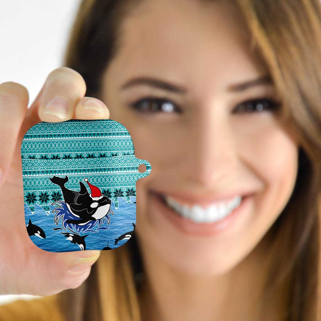 Love Oracle Whale Christmas AirPods Case Xmas Holiday Patterns - Wonder Print Shop