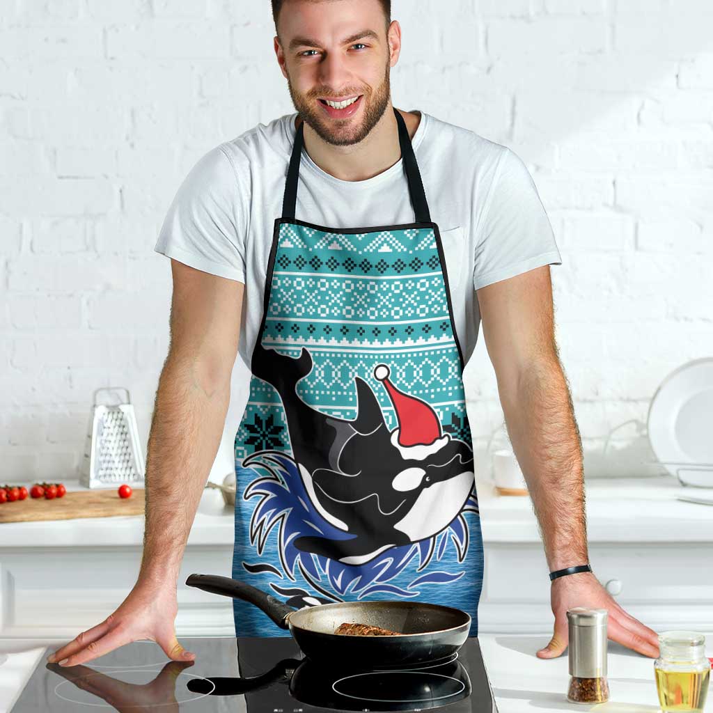 Love Oracle Whale Christmas Apron Xmas Holiday Patterns - Wonder Print Shop