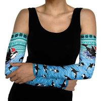 Love Oracle Whale Christmas Arm Sleeves Xmas Holiday Patterns - Wonder Print Shop