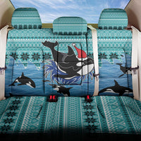 Love Oracle Whale Christmas Back Car Seat Cover Xmas Holiday Patterns - Wonder Print Shop