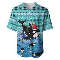 Love Oracle Whale Christmas Baseball Jersey Xmas Holiday Patterns - Wonder Print Shop