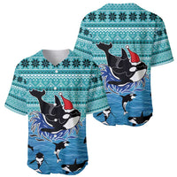 Love Oracle Whale Christmas Baseball Jersey Xmas Holiday Patterns - Wonder Print Shop