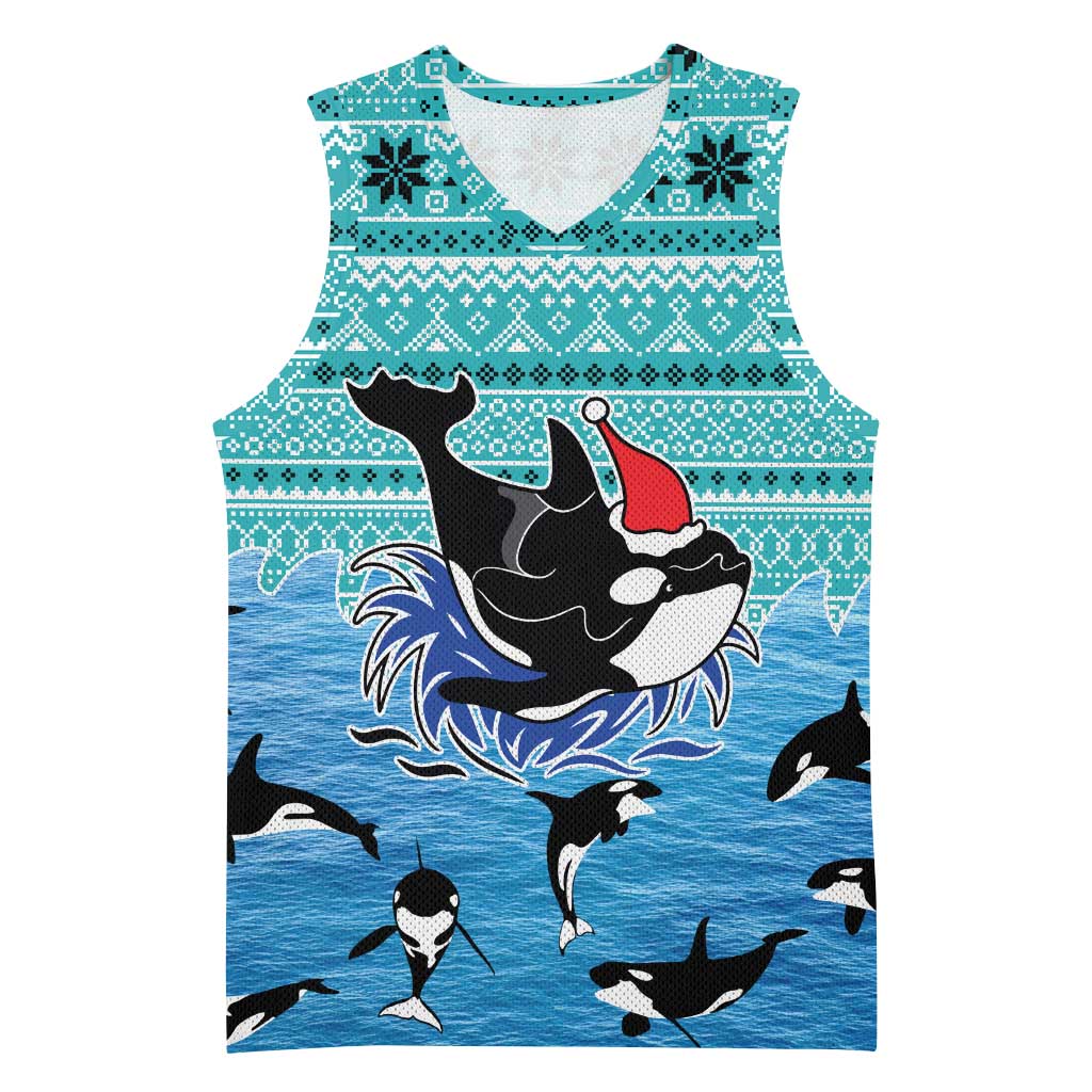 Love Oracle Whale Christmas Basketball Jersey Xmas Holiday Patterns - Wonder Print Shop