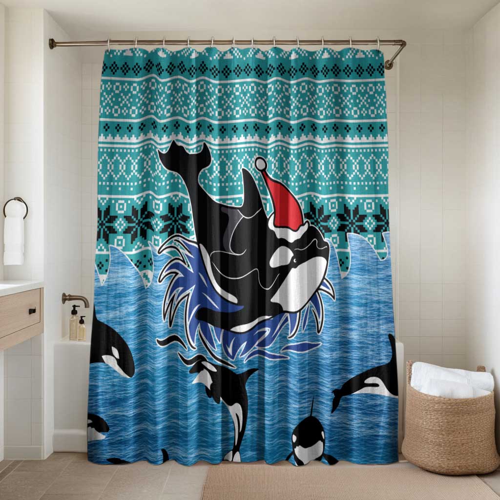 Love Oracle Whale Christmas Bathroom Set Xmas Holiday Patterns - Wonder Print Shop