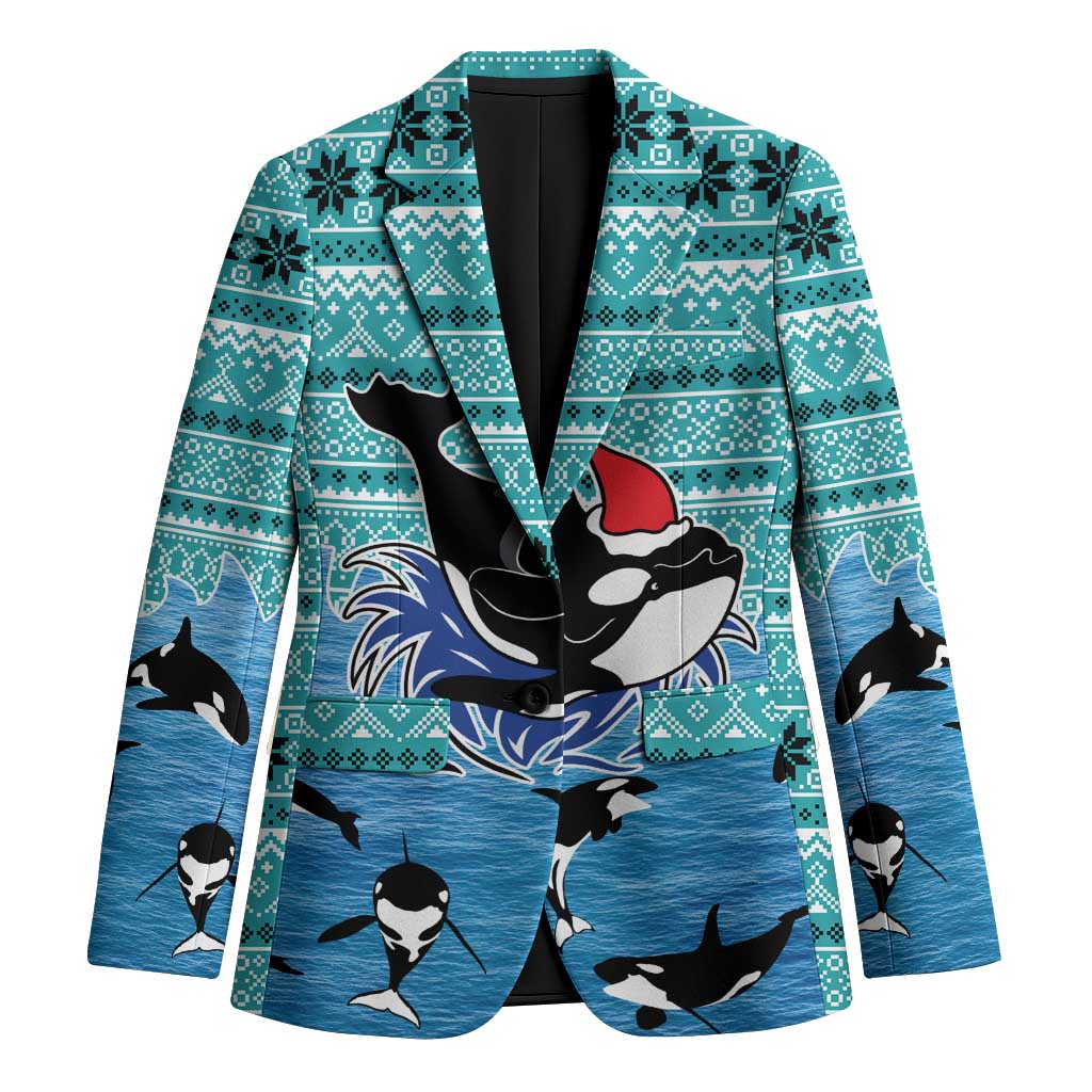 Love Oracle Whale Christmas Blazer Xmas Holiday Patterns - Wonder Print Shop