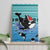 Love Oracle Whale Christmas Canvas Wall Art Xmas Holiday Patterns - Wonder Print Shop