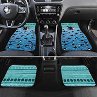 Love Oracle Whale Christmas Car Mats Xmas Holiday Patterns - Wonder Print Shop