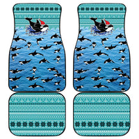 Love Oracle Whale Christmas Car Mats Xmas Holiday Patterns - Wonder Print Shop