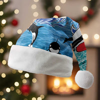 Love Oracle Whale Christmas Santa Hat Xmas Holiday Patterns - Wonder Print Shop